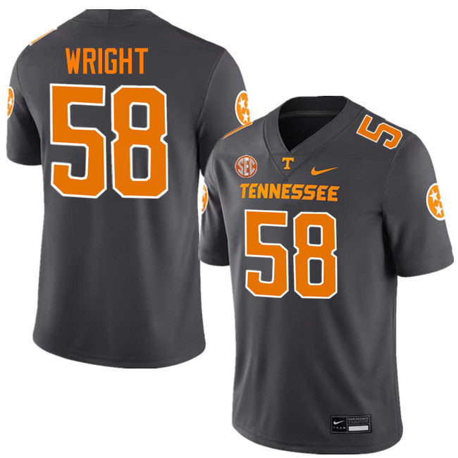 Darnell Wright Tennessee Jersey,Tennessee Volunteers #58 Darnell Wright College Jersey,Uniforms-Smok